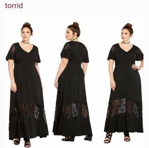 Torrid Black Maxi Dress